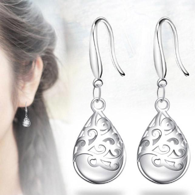 Bộ trang sức Dây chuyền Bông tai hình giọt nước BHB42