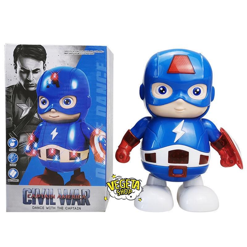 Robot nhảy múa Dance Hero nhảy múa phát nhạc ánh sáng nhấp nháy - Captain America Spider man Iron man Thanos Batman