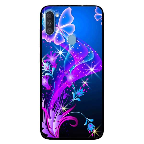 Ốp lưng dành cho Samsung A11 mẫu Họa Tiết Bướm Tím