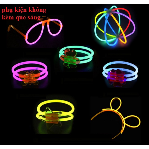 Que phát sáng nhiều màu - Vòng tay dạ quang lightstick có đầu nối