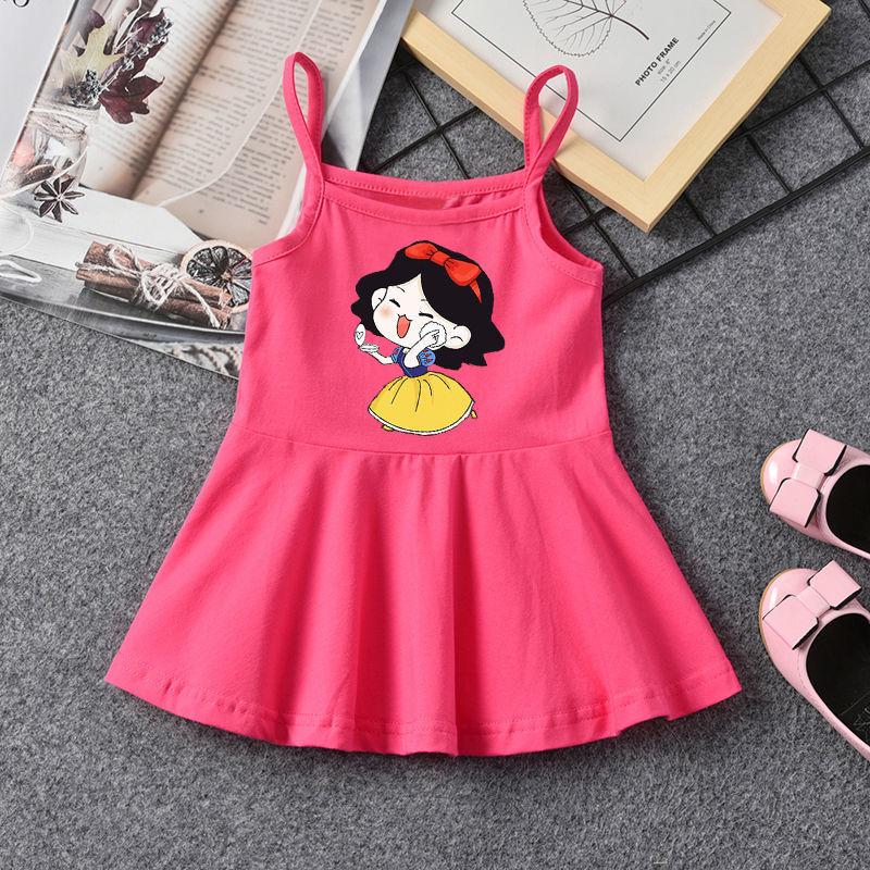 CHENGRUI Cô gái mùa hè váy trẻ em nhỏ treo váy mùa hè phong cách phương Tây bé vest đầm