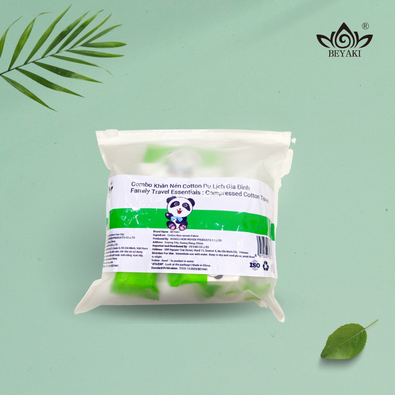 Combo Khăn Nén Du Lịch Cho Gia Đình Beyaki Bộ 28 Viên