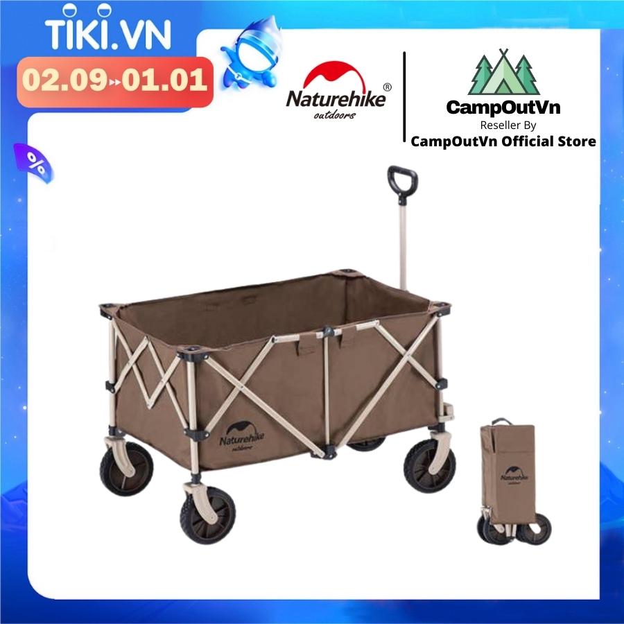 Đồ cắm trại Xe kéo Naturehike NH20PJ005 xếp gọn du lịch dã ngoại thể tích 193L A242