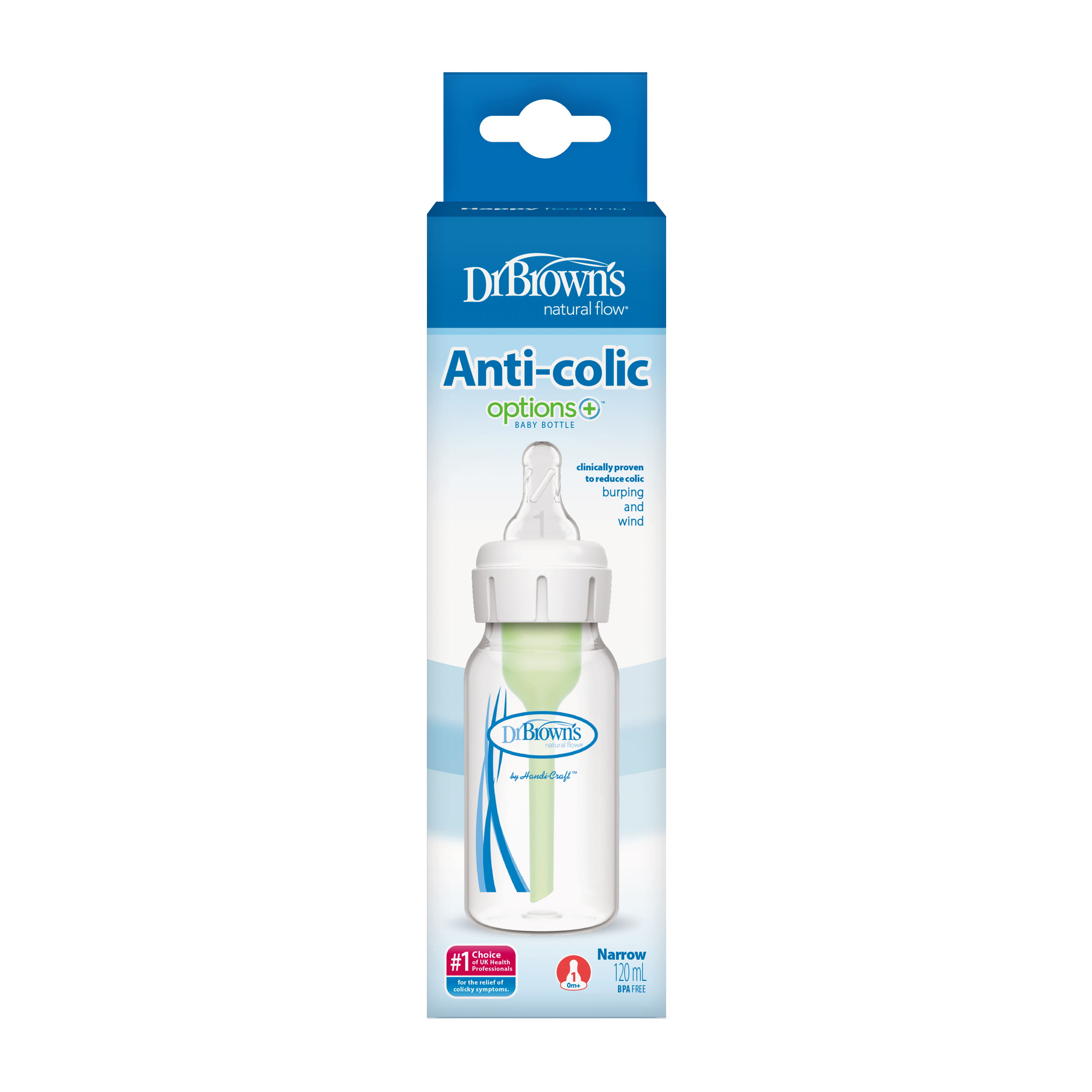 Bình sữa Dr.Brown's cổ thường 120ml Option Plus