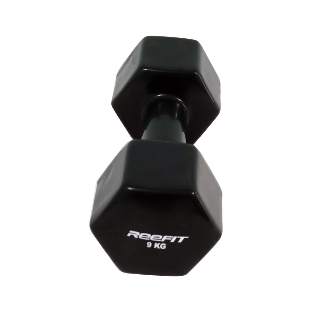 Bộ 2 tạ tay cao su Reefit màu đen 9kg