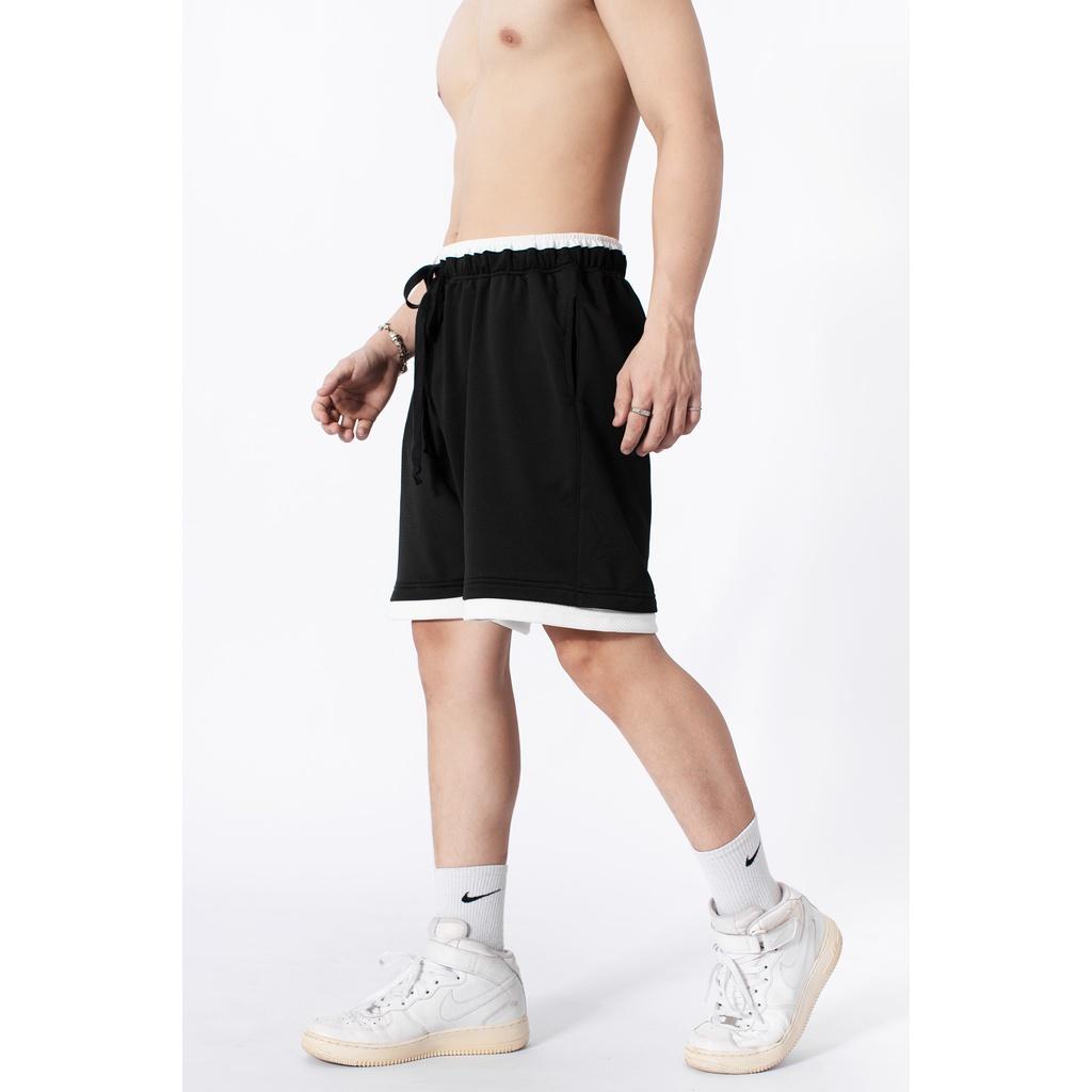 Quần short thun nam co giãn, thoải mái LADOS - LD4082 form rộng, dây rút, chạy bộ, tập gym