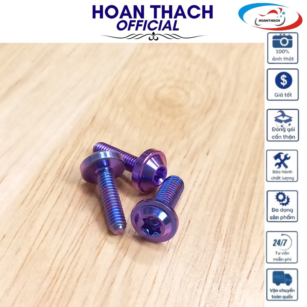 Ốc Gr5 Titan Dù 4L15 Tím Dùng cho nhiều dòng xe SP012409 (giá 1 con)