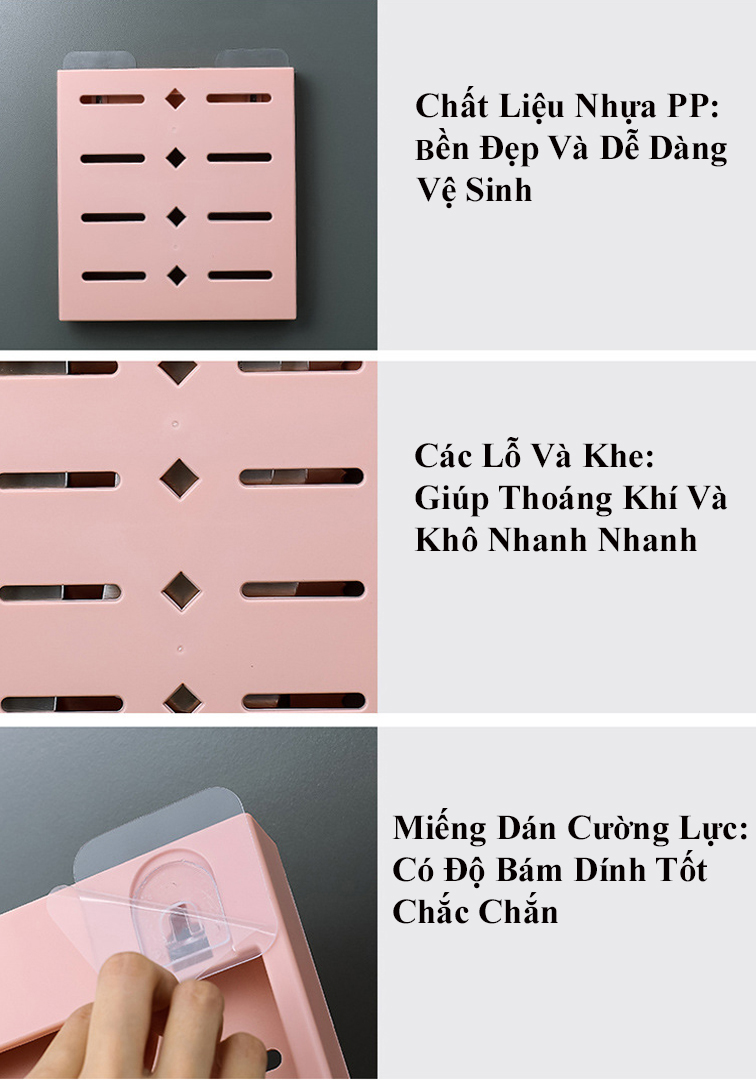 Kệ Để Dao Kéo Treo Đồ Nhà Bếp Dán Tường KUNBE DECOR Nhà Bếp Tiết Kiệm Không Gian