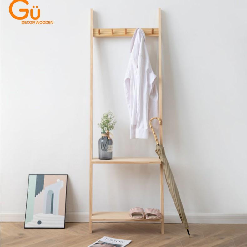 Thang treo đồ, kệ gỗ decor trang trí chụp ảnh kệ dựa tường