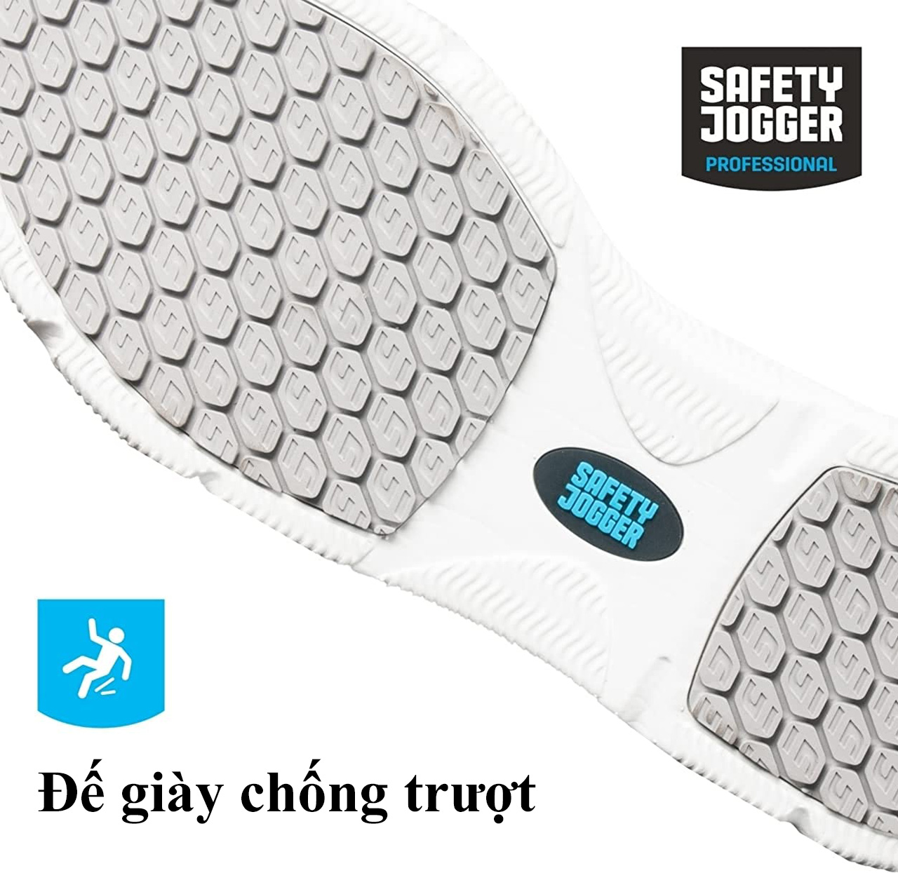 Giày bảo hộ Safety Jogger Sloan – chuyên cho phòng sạch, bệnh viện – chống tĩnh điện