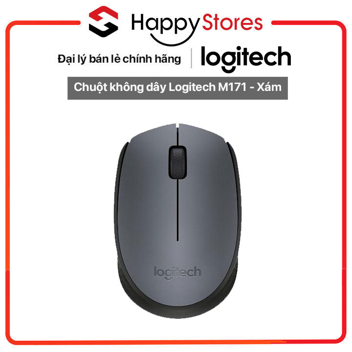 Chuột không dây Logitech M171 - Hàng chính hãng
