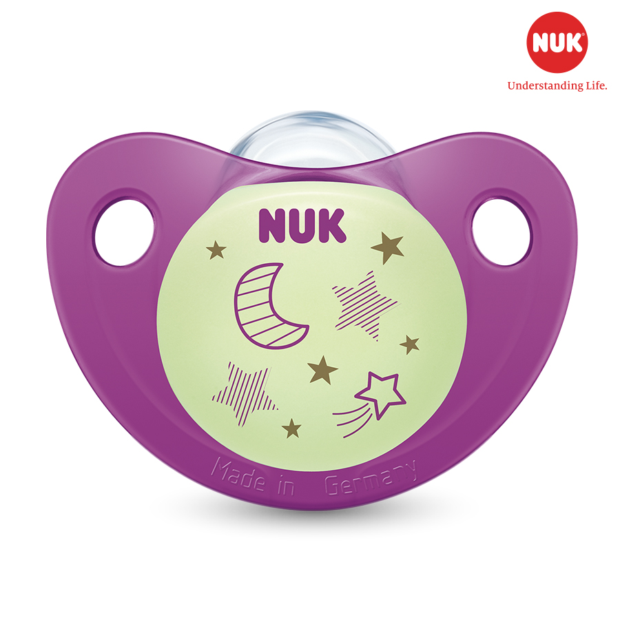 BỘ 2 TI GIẢ NUK NIGHT/DAY SILICONE 0-6M