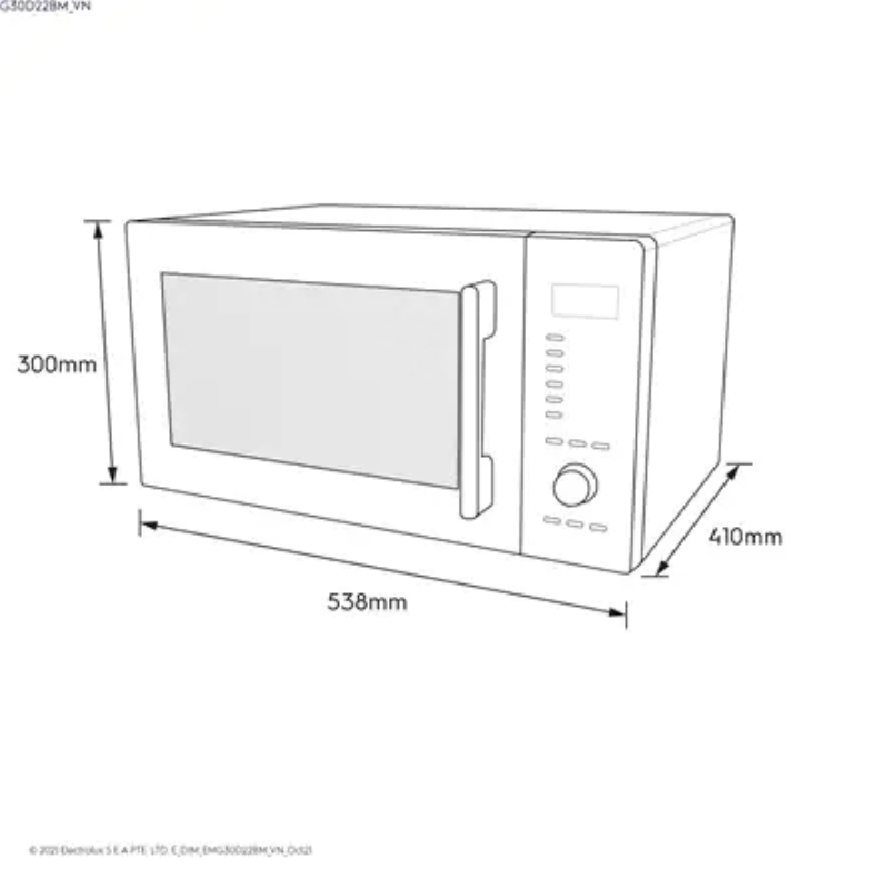 Lò Vi Sóng Electrolux EMG30D22BM - Hàng Chính Hãng