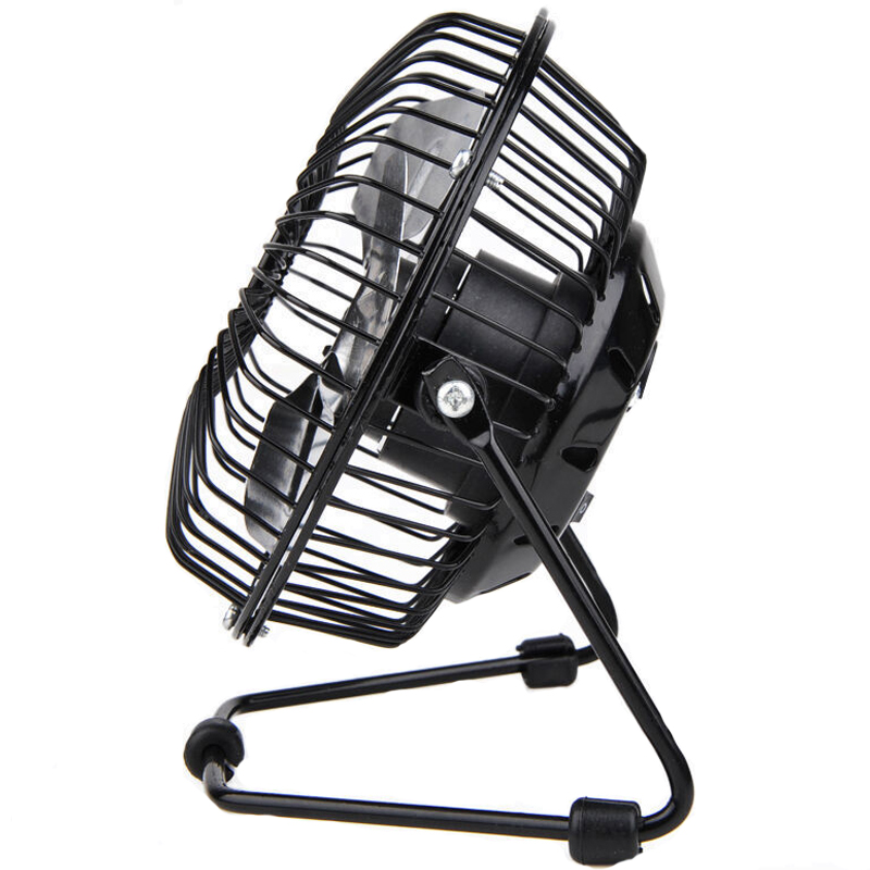 Quạt USB Mini Fan Lồng Sắt 4 inches Doublepow Cầm Tay Cho Dã Ngoại