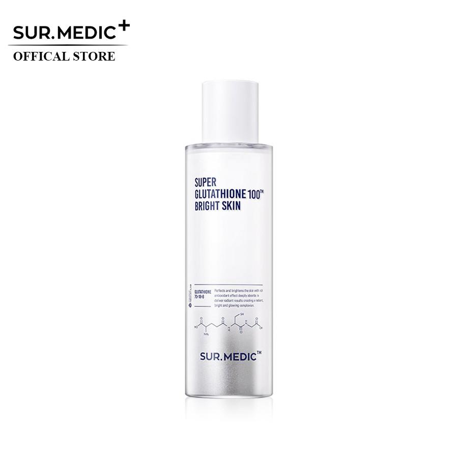 Nước Cân Bằng Giữ Ẩm Dưỡng Sáng Da SURMEDIC Super Glutathione 100 Bright Skin 145ml