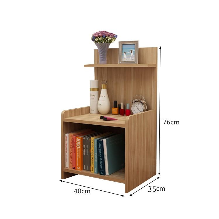 Kệ đầu giường chia ngăn bằng gỗ tiện lợi - KS04/HOMEDECOR