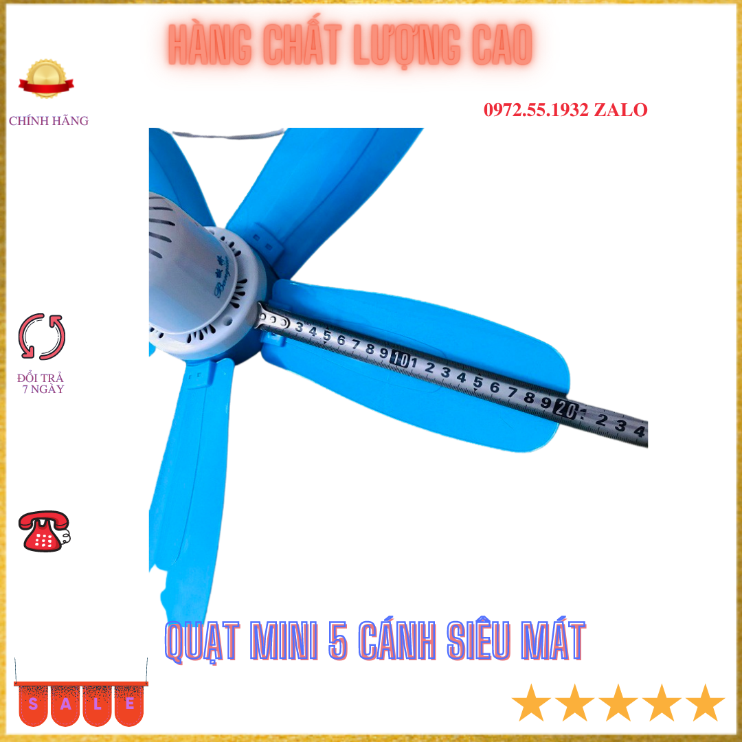 Quạt mini sải cánh 450 siêu mát