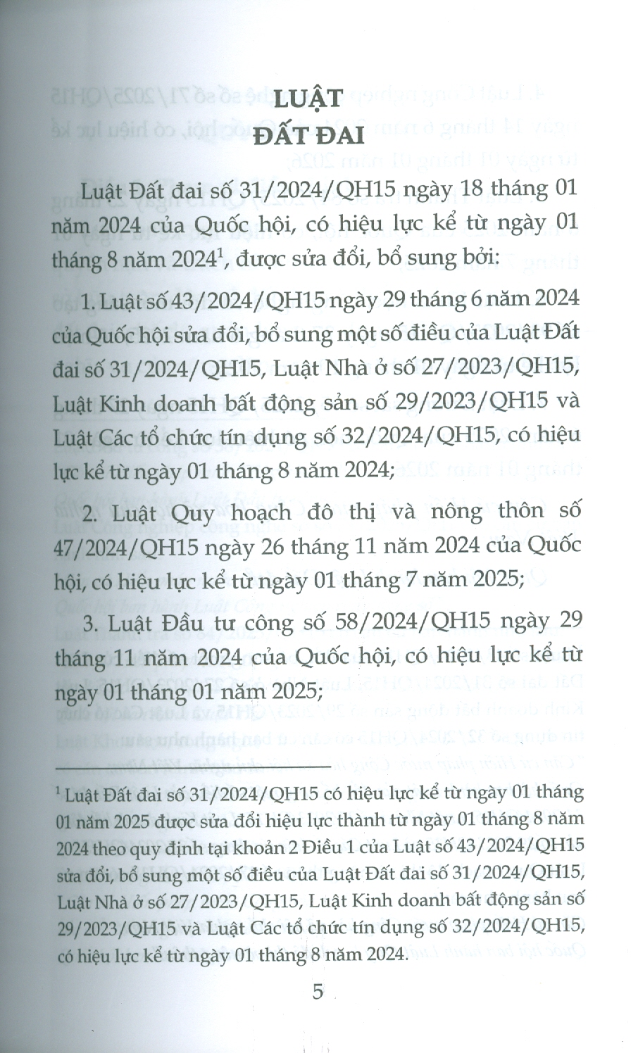Luật Đất Đai Năm 2024 (Sửa Đổi, Bổ Sung Năm 2024, 2025)