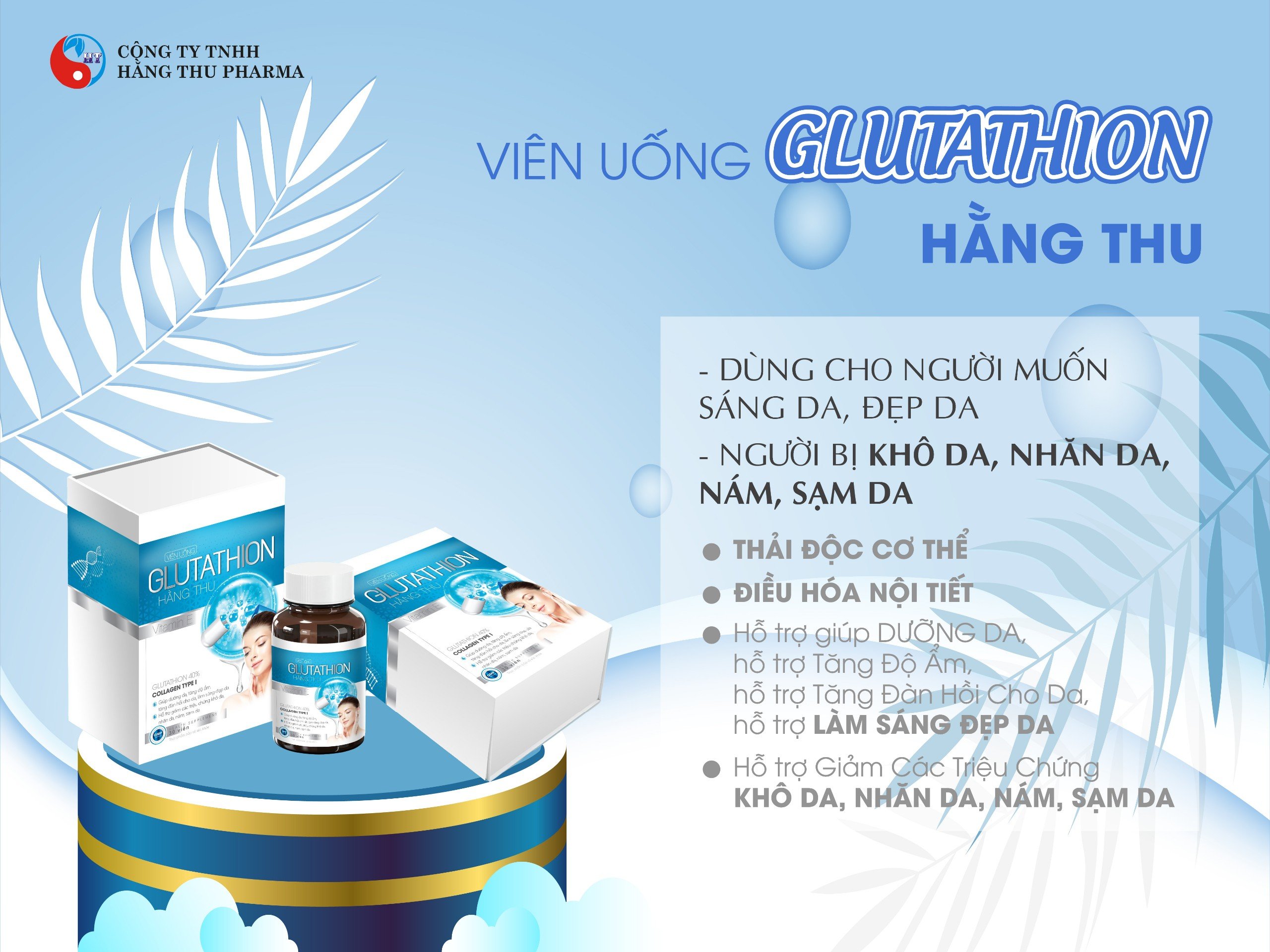 Viên uống Glutathion HT điều hòa nội tiết tố 