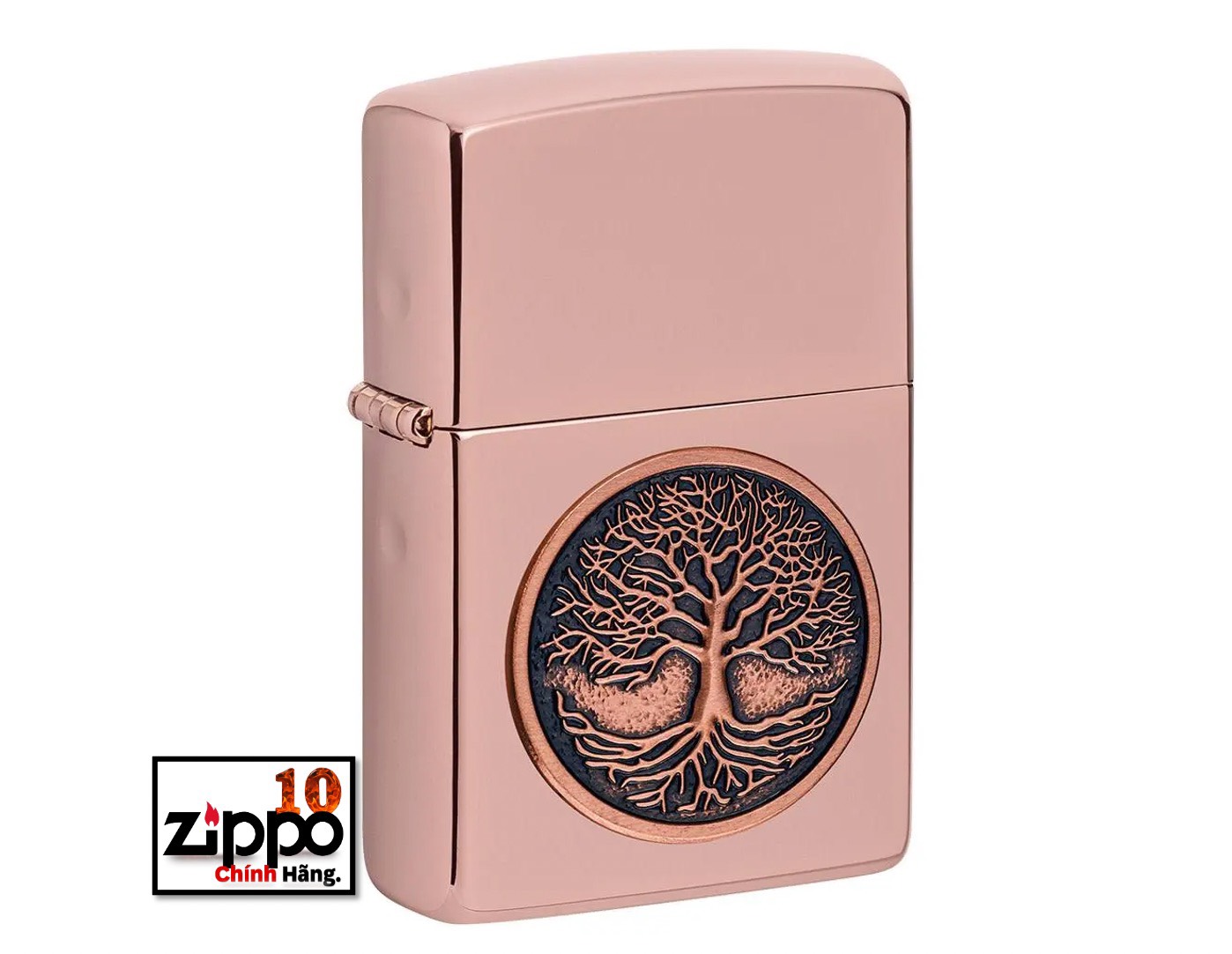 Bật lửa ZIPPO 49638 Tree of Life Emblem - Chính hãng 100%