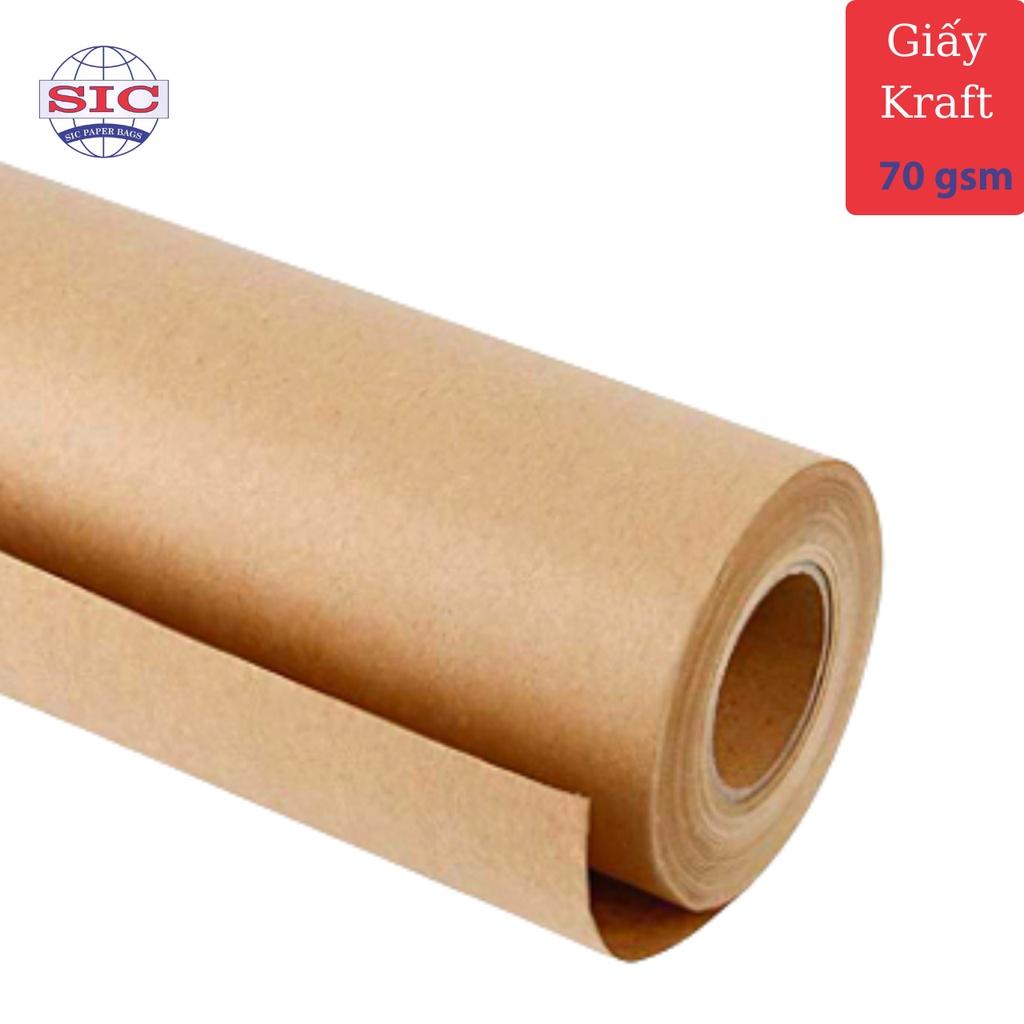GIẤY KRAFT - GIẤY XI MĂNG NHẬT BẢN DÙNG GÓI HÀNG, QUÀ TẶNG, VẼ RẬP, DÀY DẶN CHẤT LƯỢNG 70gsm KHỔ 72x102cm