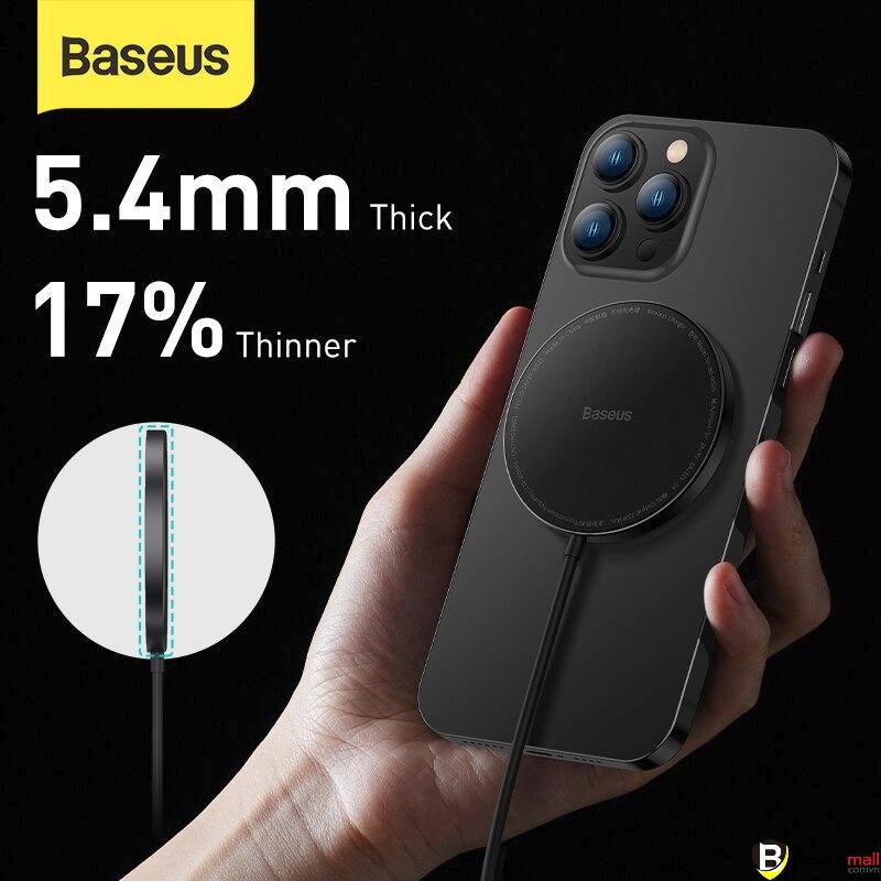 Baseus -BaseusMall VN Bộ sạc không dây từ tính Baseus Mini2 15W Dành cho iP 12/13 (Hàng chính hãng)