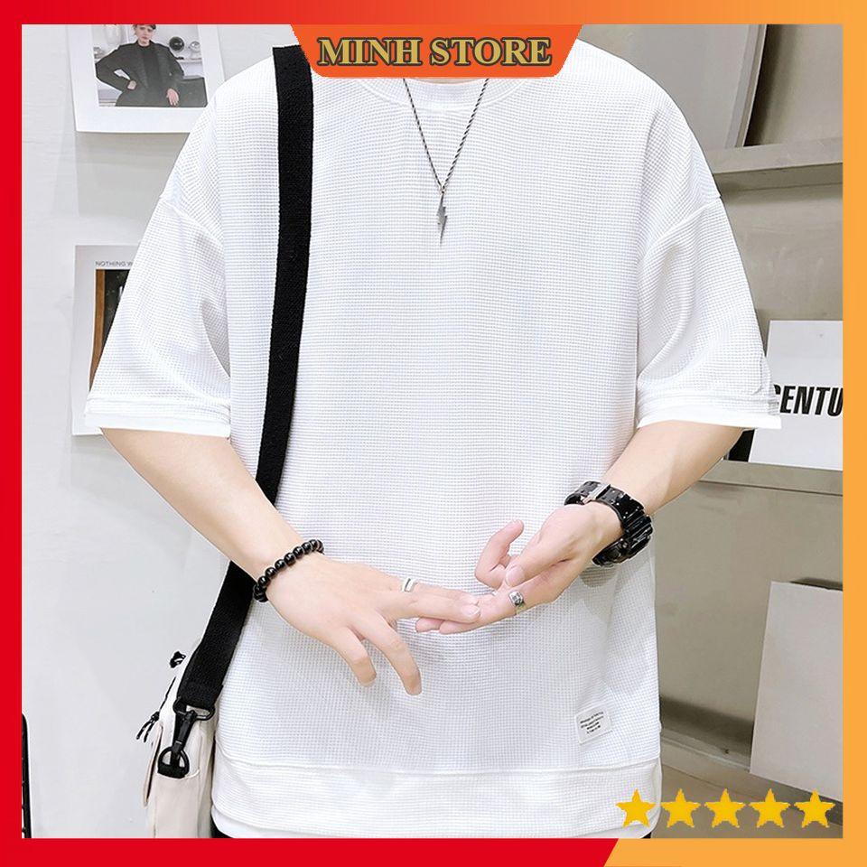 Áo POLO nam cotton ngắn tay Tổ Ong xuất xịn, Áo Thun nam Form rộng phong cách trẻ trung AT08 - MINHSTORE66