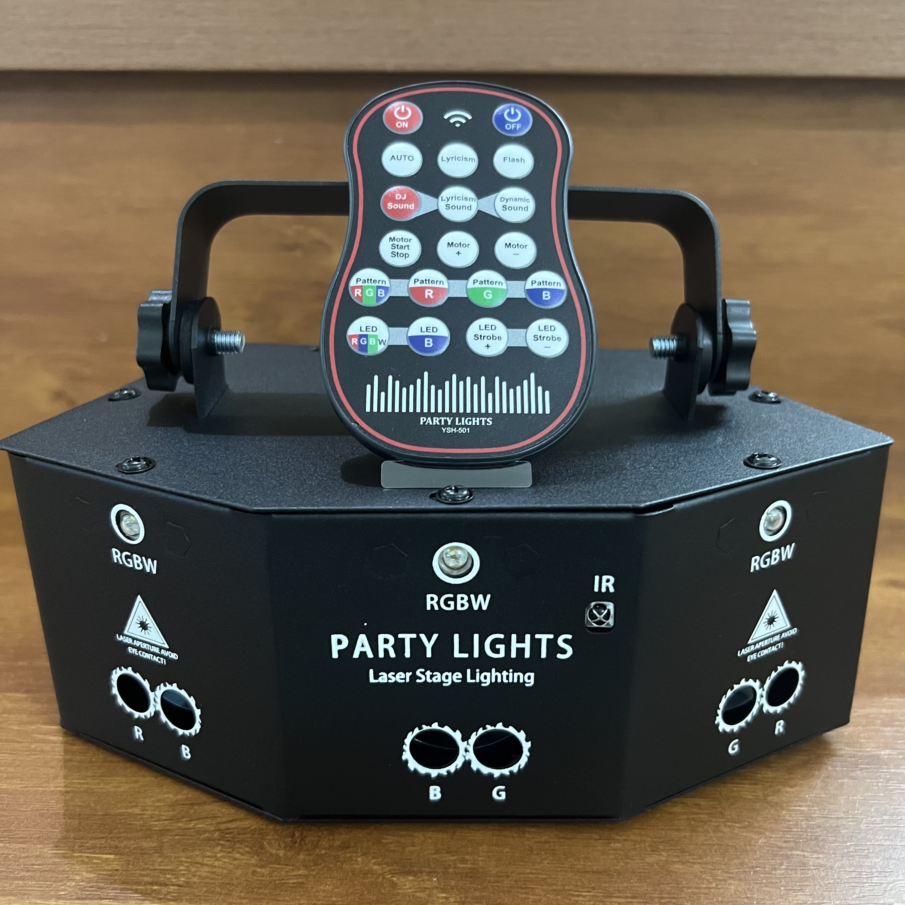 Đèn Chiếu LASER 9 Mắt Cảm Biến Âm Thanh Sân Khấu,Phòng Hát Karaoke