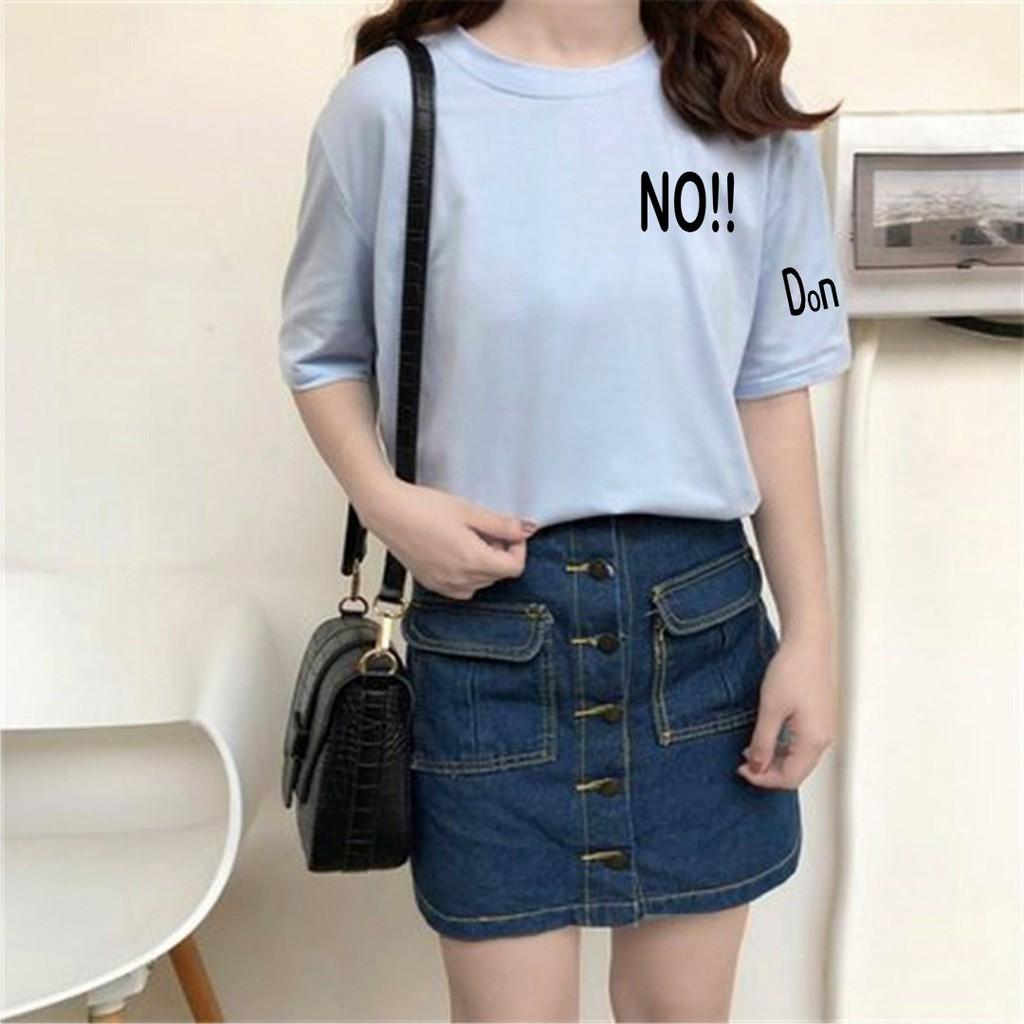 Áo thun NO! unisex tay lỡ form rộng, áo phông nam nữ siêu đẹp thoáng mát – ST198 - babitrendy