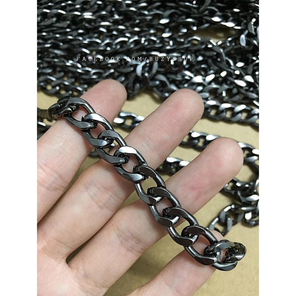 Dây xích bản lớn 8mm - màu xám chì