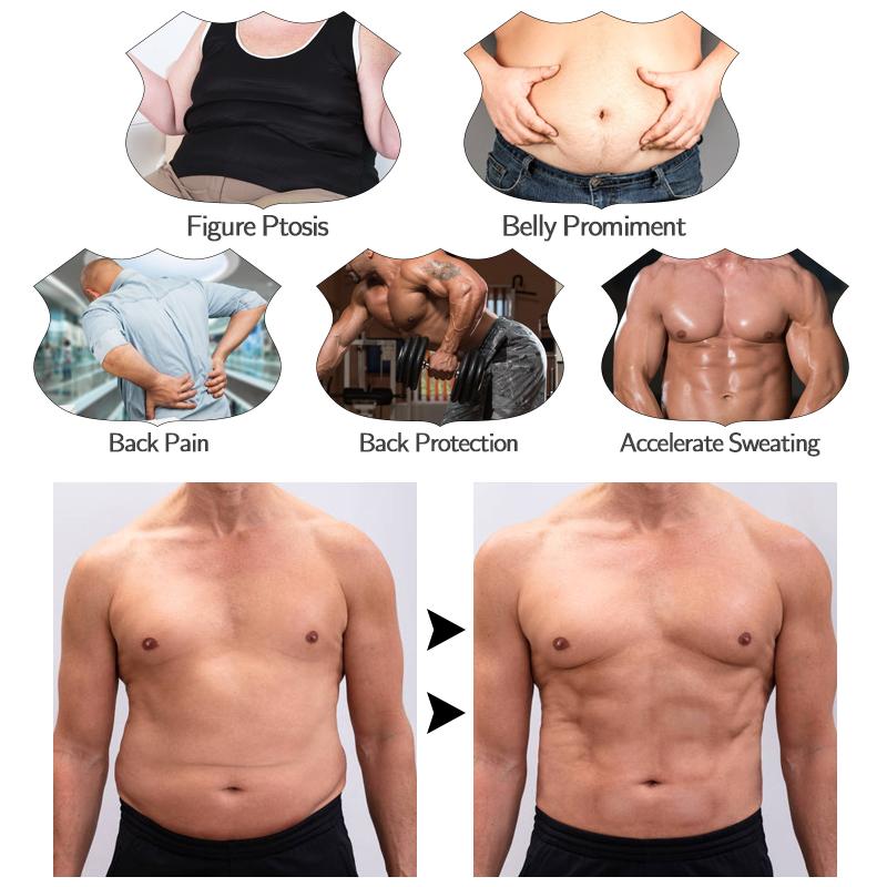 Nam Đai Nịt Bụng Corset Giảm Cân Giảm Béo Tập Luyện Tập Toàn Thân Thể Dục Tan Mỡ Thể Thao Viền Mồ Hôi Tông Đơ