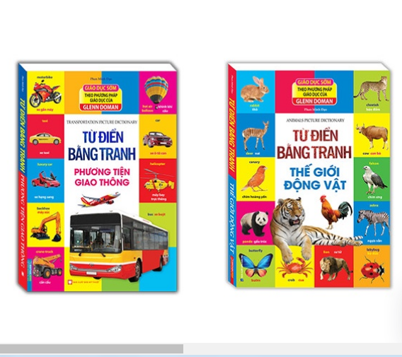 Sách-Combo 2c Từ điển bằng tranh - Phương tiện giao thông &amp;amp; Từ điển bằng tranh - Thế giới động vật