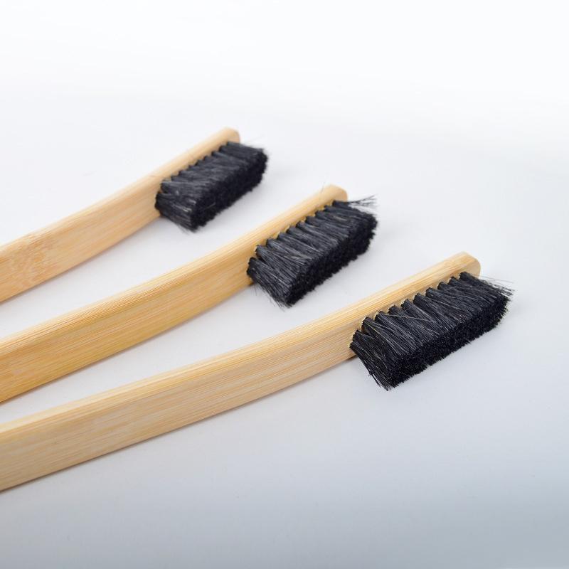 Bàn chải cọ lazang ôtô cán tre dài, chổi lông ngựa rửa khoang máy xe hơi, bàn chải chà vành, mâm, khoang động cơ xe ô tô