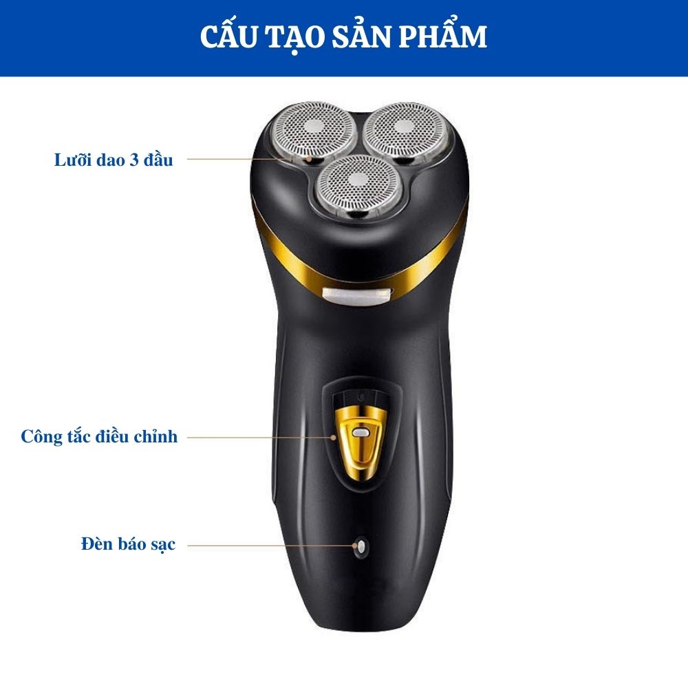 Máy cạo râu Lanith ES0178 thiết kế thông minh theo khuôn mặt châu Á – Không làm tổn thương da, tiết kiệm thời gian