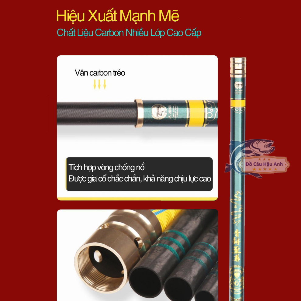 Cần Câu Đài 20H Tầm Xanh Thế Hệ 3 Cần Câu Tay Săn Hàng Cao Cấp CC1-TH3