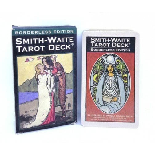 Combo Bộ Bài Bói Smith Waite Tarot – Borderless Edition Cao Cấp và Túi Nhung Đựng Tarot và Khăn Trải Bàn Tarot