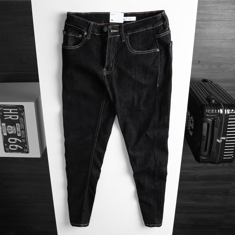 Quần Jean nam cao cấp 02 màu thời trang ống ôm jean co giản hàng cao cấp xuất xịn