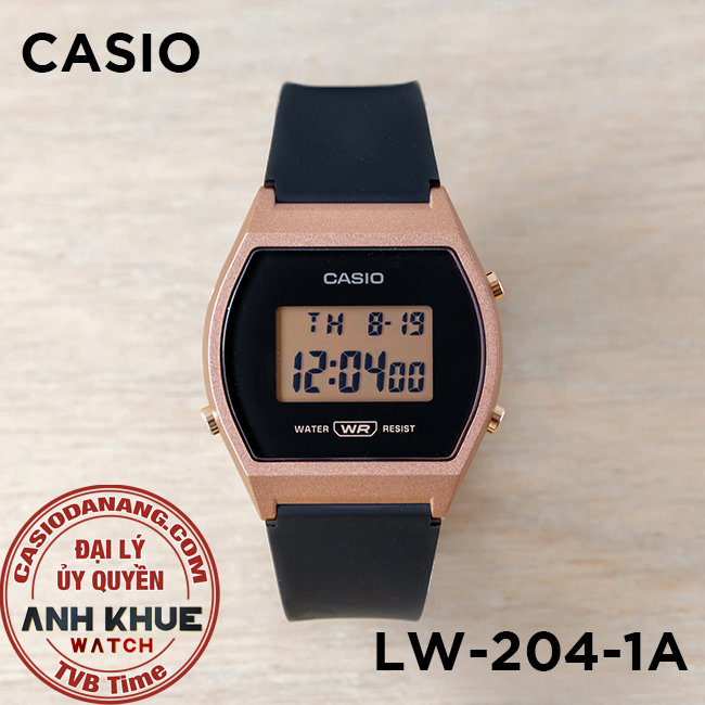 Đồng hồ nữ dây nhựa Casio Standard chính hãng LW-204-1ADF