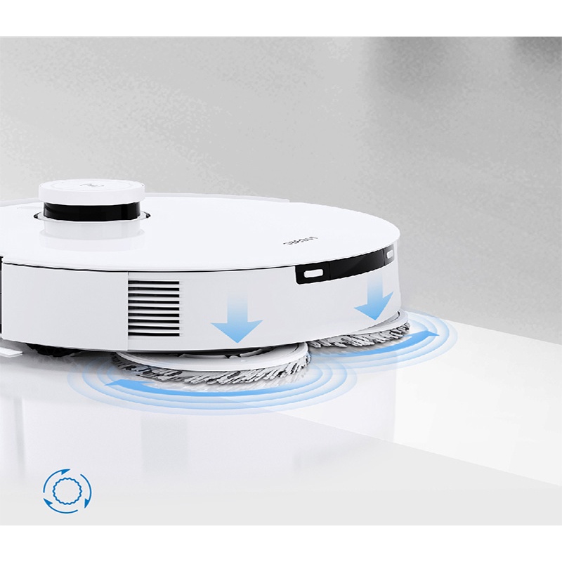 Robot hút bụi lau nhà Ecovacs Deebot  T10 TURBO  - Trắng Bản Quốc tế - App Tiếng Việt, Trợ lý ảo Yiko, hàng nhập khẩu chính hãng full VAT, bảo hành chính hãng 24 tháng bởi Vietnam Robotics