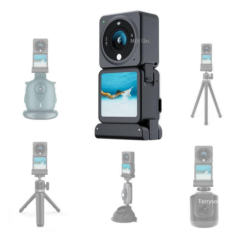 Bộ chuyển đổi hút từ tính DJI action2 thuận lợi nhất 1/4 lỗ vít Bộ chuyển đổi hút từ tính Phụ kiện DJI osmo action2