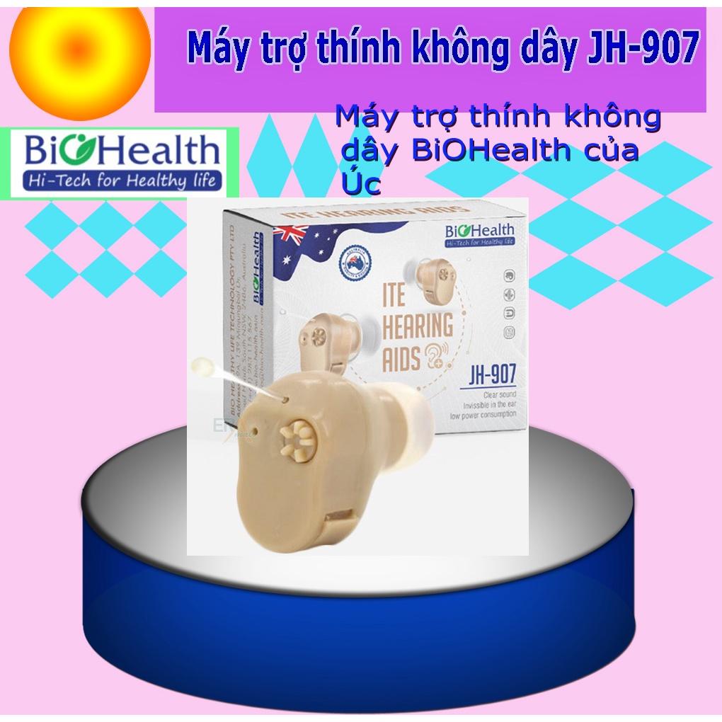 Máy Trợ Thính Đeo Tai Không Dây Biohealth JH-907 Nhét Vào Tai, Thương Hiệu Nổi Tiếng Của Úc