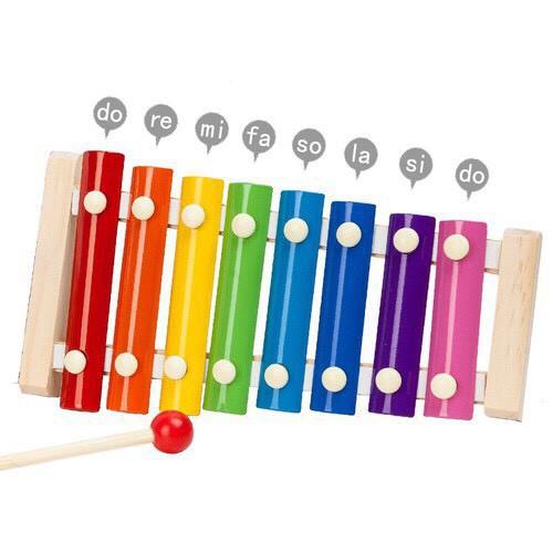 Đồ chơi Đàn Piano Xylophone gỗ 8 thanh quãng - Đồ chơi âm nhạc cho bé