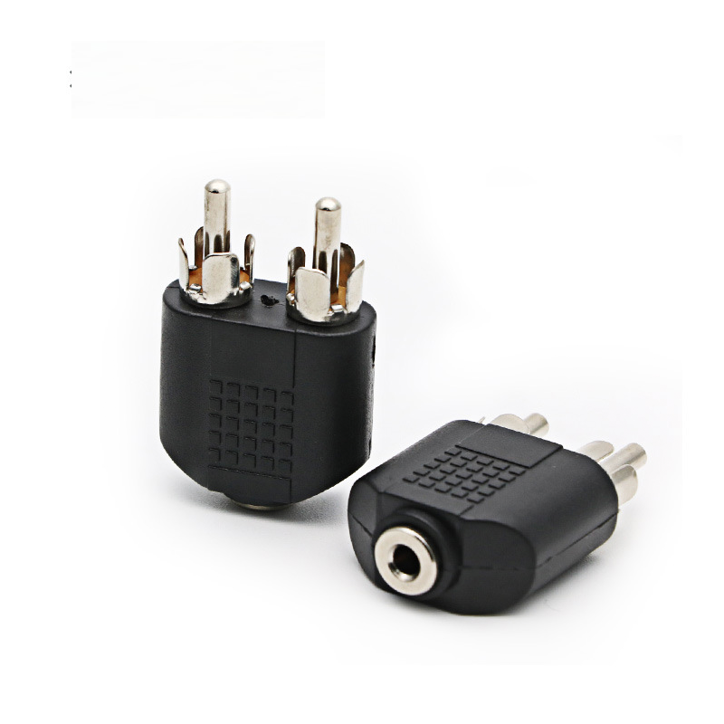Đầu cắm, Jack chuyển đổi âm thanh 2 Jack AV hoa sen nam sang 3.5mm nữ