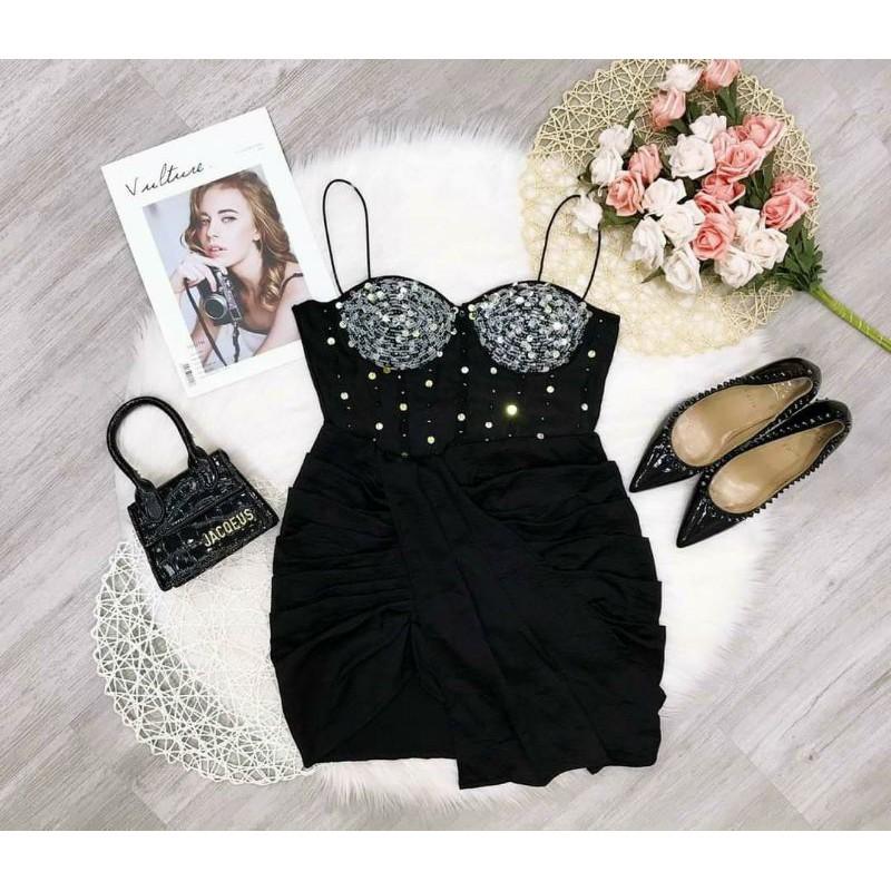 Đầm body kim sa cúp ngực
