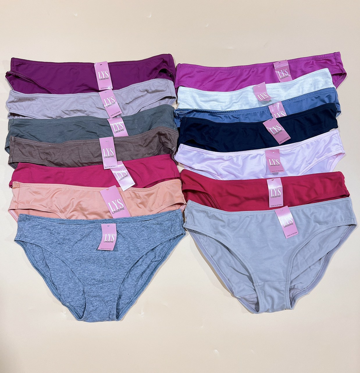 COMBO 5 QUẦN LÓT NỮ COTTON / THUN LẠNH HỌA TIẾT LYS (HÀNG XƯỞNG THANH LÝ)