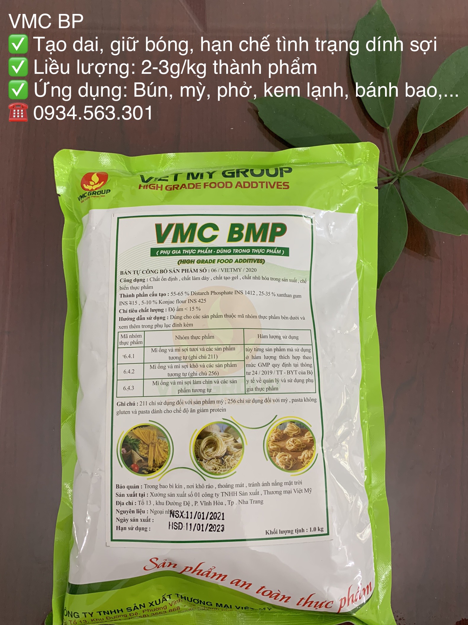 PHỤ GIA TẠO DAI, XỐP, LÀM BÓNG, CHỐNG DÍNH CHO BÚN, MỲ , PHỞ