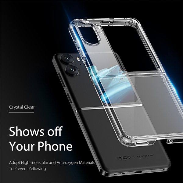 Ốp lưng trong dành cho OPPO Find N2 Flip DUX DUCIS Clin Series Clear - Hàng Chính Hãng