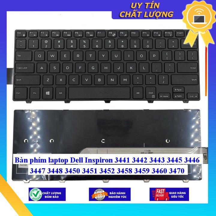 Hình ảnh Bàn phím cho laptop Dell Inspiron 3441 3442 3443 3445 3446 3447 3448 3450 3451 3452 3458 3459 3460 3470 - Hàng Nhập Khẩu New Seal