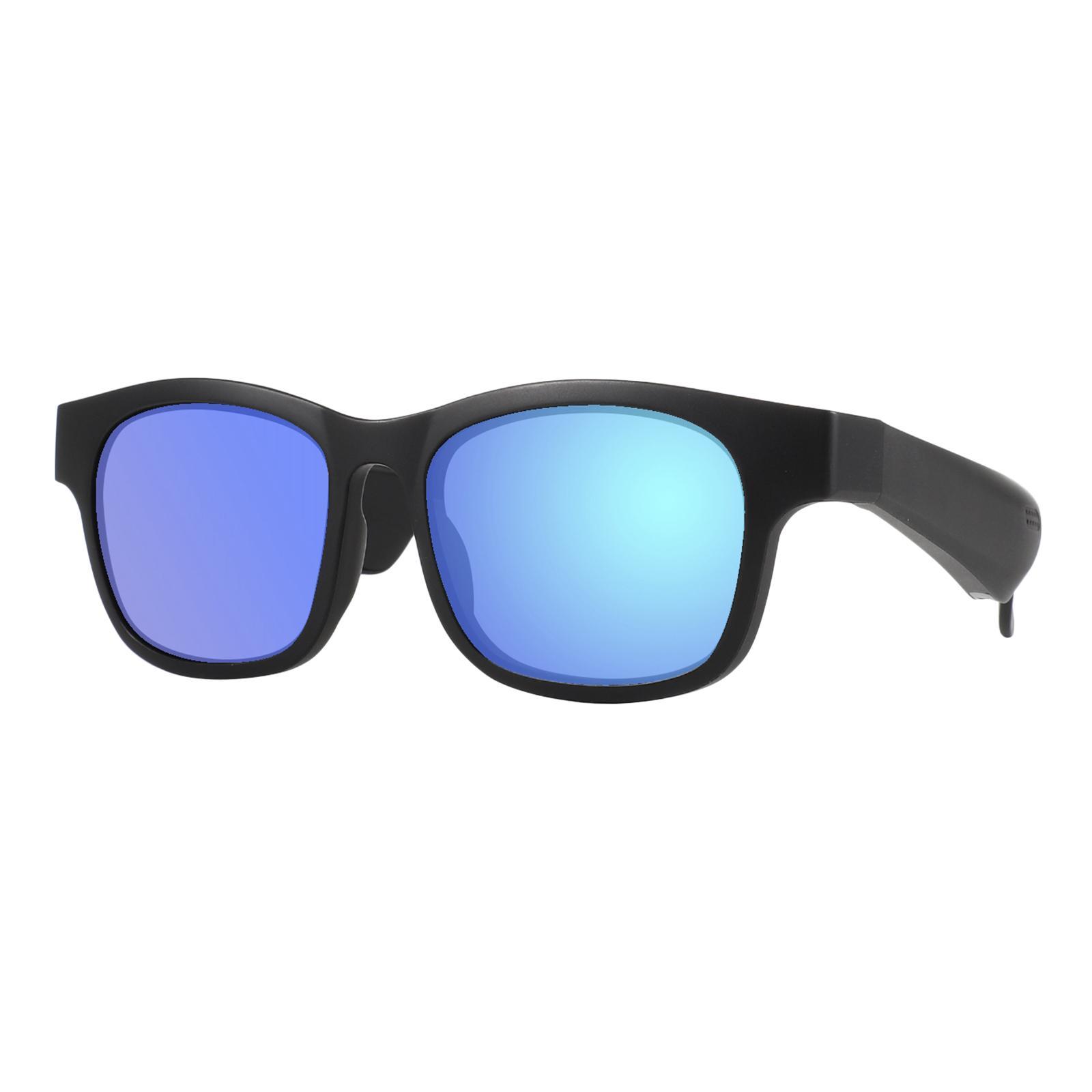Conduction Glasses Sunglasses Bluetooth Wireless Headset Blue