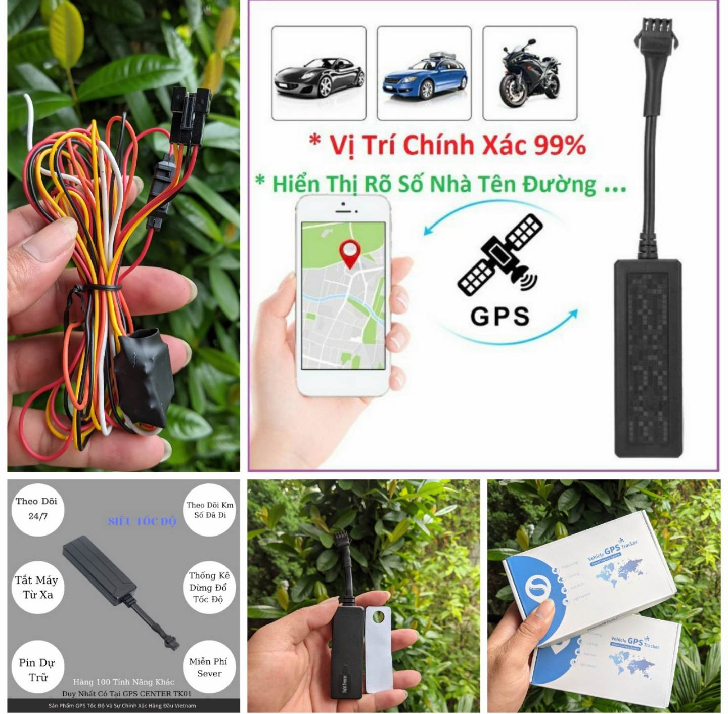 BỘ ĐỊNH VỊ G.P.S CHỐNG TRỘM XE MÁY XE HƠI ÔTÔ TỪ XA BẰNG WIFI THÔNG MINH HÀNG LOẠI TỐT CHUẨN